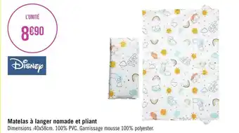 Matelas à langer nomade et pliant
