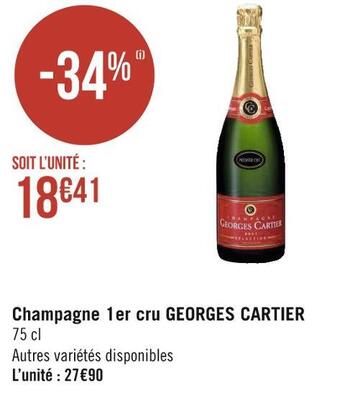Géant Casino Georges cartier champagne 1er cru offre