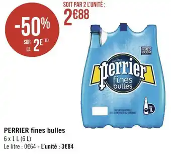 Géant Casino Perrier perrier fines bulles offre