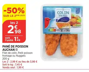Bi1 Pané de poisson auchan offre