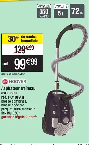 Migros Aspirateur traîneau avec sac offre
