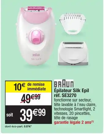 Migros Épilateur silk epil offre