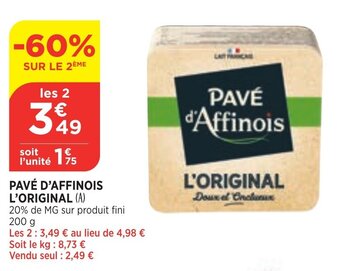 Pavé d'affinois L'Original