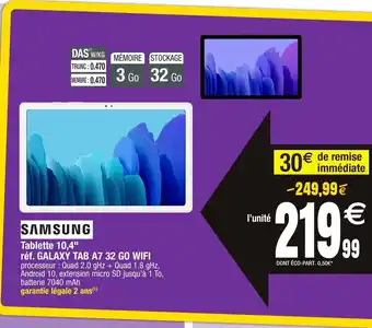 Migros Tablette 10,4" offre