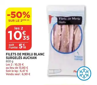 Bi1 Filets De merlu blanc surgelés auchan offre
