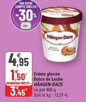 G20 Crème glacée dulce de leche offre