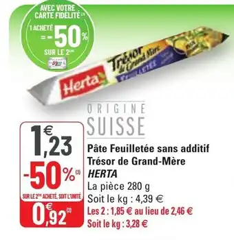 G20 Pâte feuilletée sans additif trésor de grand-mère offre