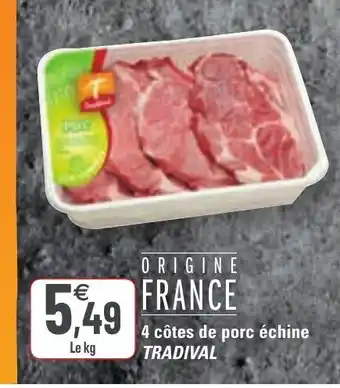 G20 4 côtes de porc echine offre