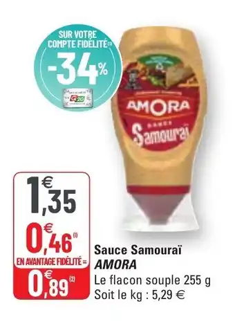 G20 Sauce samouraï offre