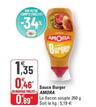 G20 Sauce Burger offre