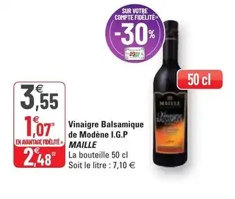 G20 Vinaigre Balsamique de Modène I.G.P offre