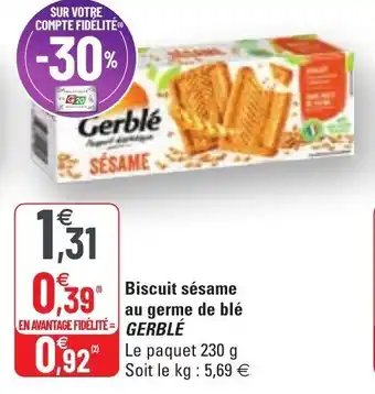 G20 Biscuit Sésame Au Germe De Blé offre