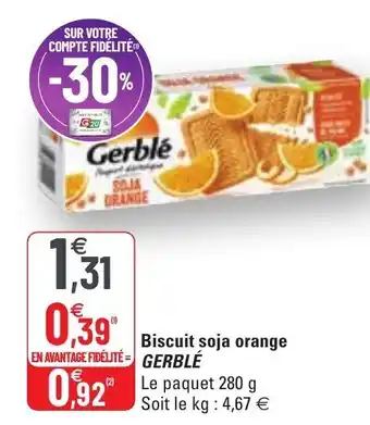 G20 Biscuit Soja Orange offre