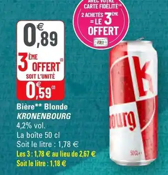 Bière Blonde Kronenbourg
