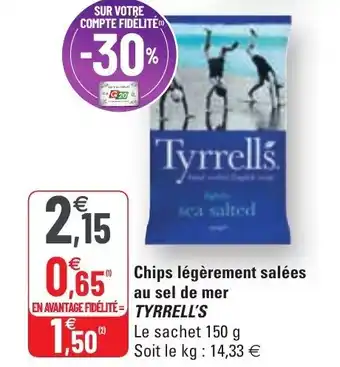 Chips Légèrement Salées Au Sel De Mer Tyrrell's