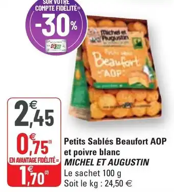 G20 Petits Sablés Beaufort Aop offre