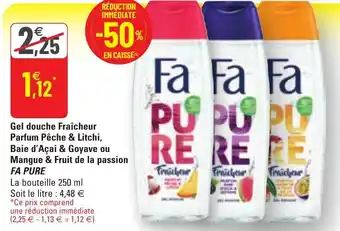 G20 Gel Douche Fraîcheur Parfum Pêche & Litchi offre