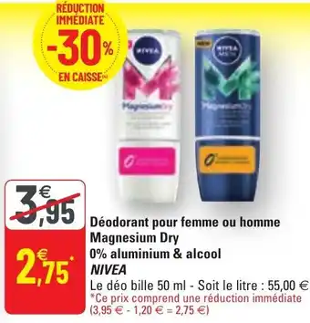 G20 Déodorant Pour Femme Ou Homme Magnesium Dry offre