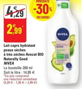G20 Lait Coprs Hydratant Peaux Sèches offre