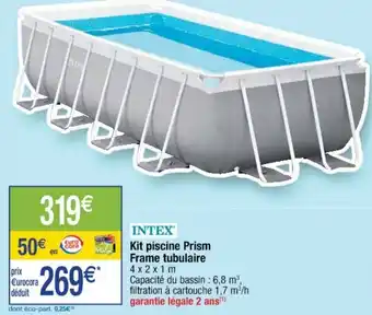 Cora x Carrefour Kit Piscine Prism Frame Tubulaire offre