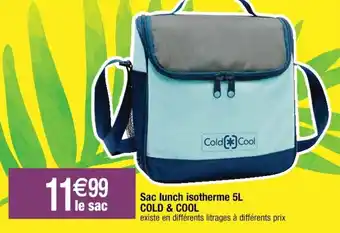 Cora x Carrefour Sac Lunch Isotherme 5L offre