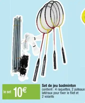 Cora x Carrefour Set De Jeu Badminton offre