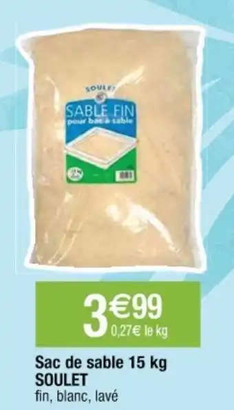 Cora x Carrefour Sac De Sable 15kg Soulet offre