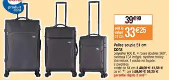 Valise Souple 51cm Cora