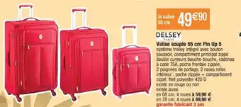 Cora x Carrefour Valise Souple 55cm Pin Up 5 offre