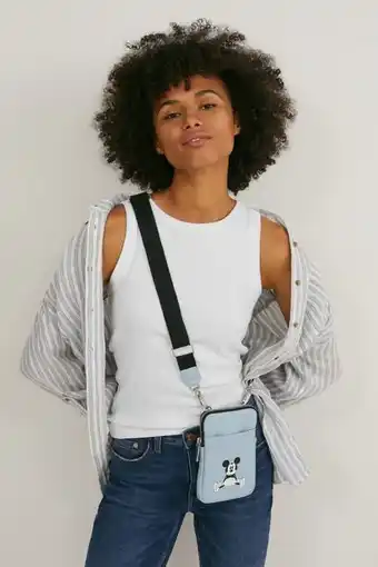 C&A Pochette de téléphone - similicuir - mickey mouse offre