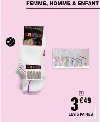 Cora x Carrefour Socquettes Ultra Courtes offre