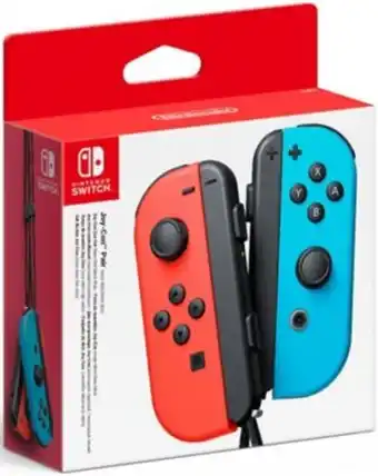 Boulanger Manette nintendo paire de manettes joy-con rouge/bleu offre