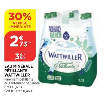 Bi1 WATTWILLER eau minérale pétillante offre