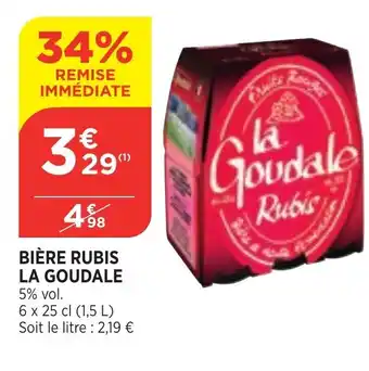 LA GOUDALE bière rubis