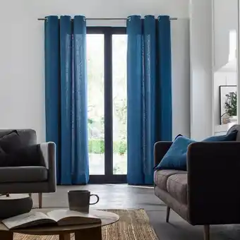 Madura Rideau à oeillets nino indigo offre