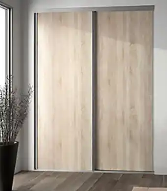 Castorama Porte de placard coulissante décor chêne clair form valla 92,2 x 247,5 cm offre