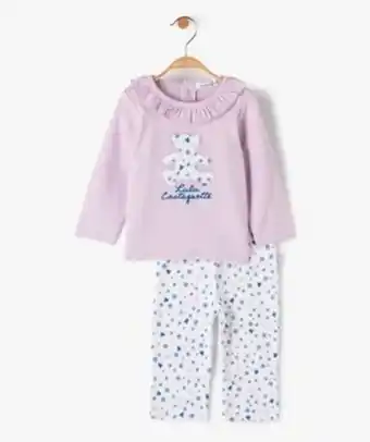 Gémo Pyjama bébé fille 2 pièces - lulucastagnette vue1 - lulucastagnette - gemo offre
