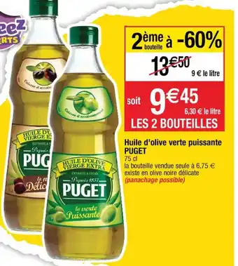Cora x Carrefour PUGET huile d'olive verte puissante offre