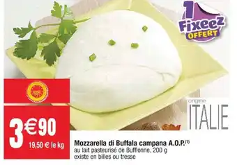 Cora x Carrefour Mozzarella di buffala campana A.O.P. offre