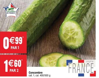Cora x Carrefour Concombre offre