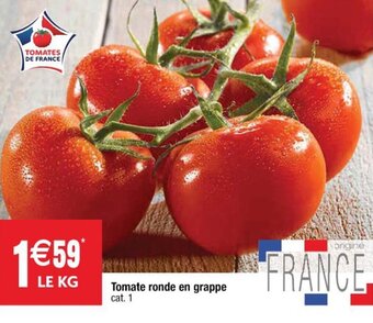 Cora x Carrefour Tomate ronde en grappe offre