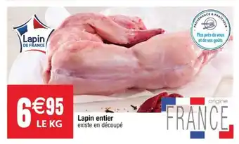 Cora x Carrefour Lapin entier offre