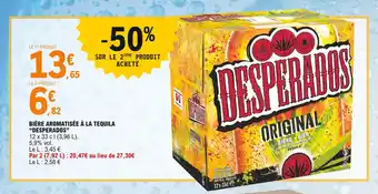 E.Leclerc "DESPERADOS" bière aromatisée à la tequila offre