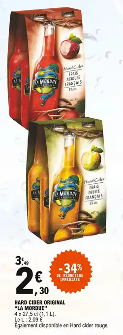 E.Leclerc "LA MORDUE" hard cider original offre