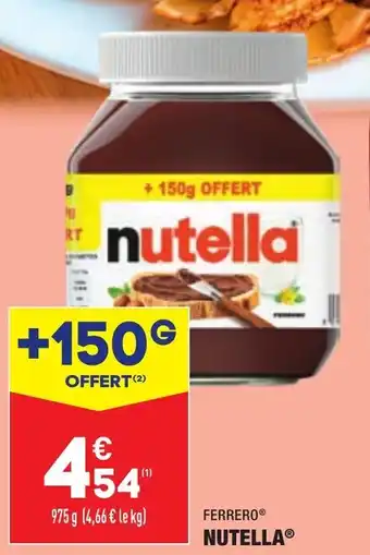 ALDI Ferrero nutella offre