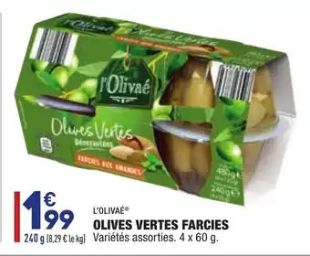ALDI Olives Vertes Farcies offre