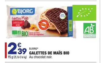 ALDI Galettes de Maïs Bio offre