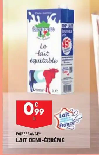 ALDI Lait Demi-écrémé offre