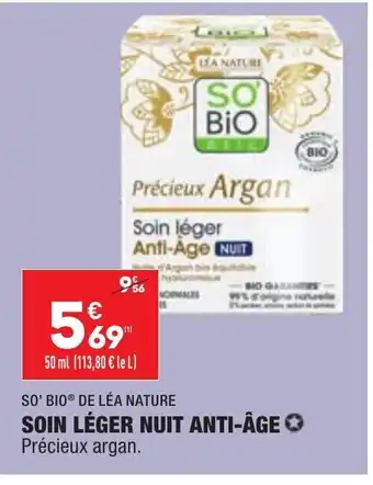 Soin Léger Nuit Anti-Âge