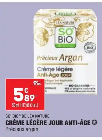 ALDI Crème légère Jour Anti-Âge offre